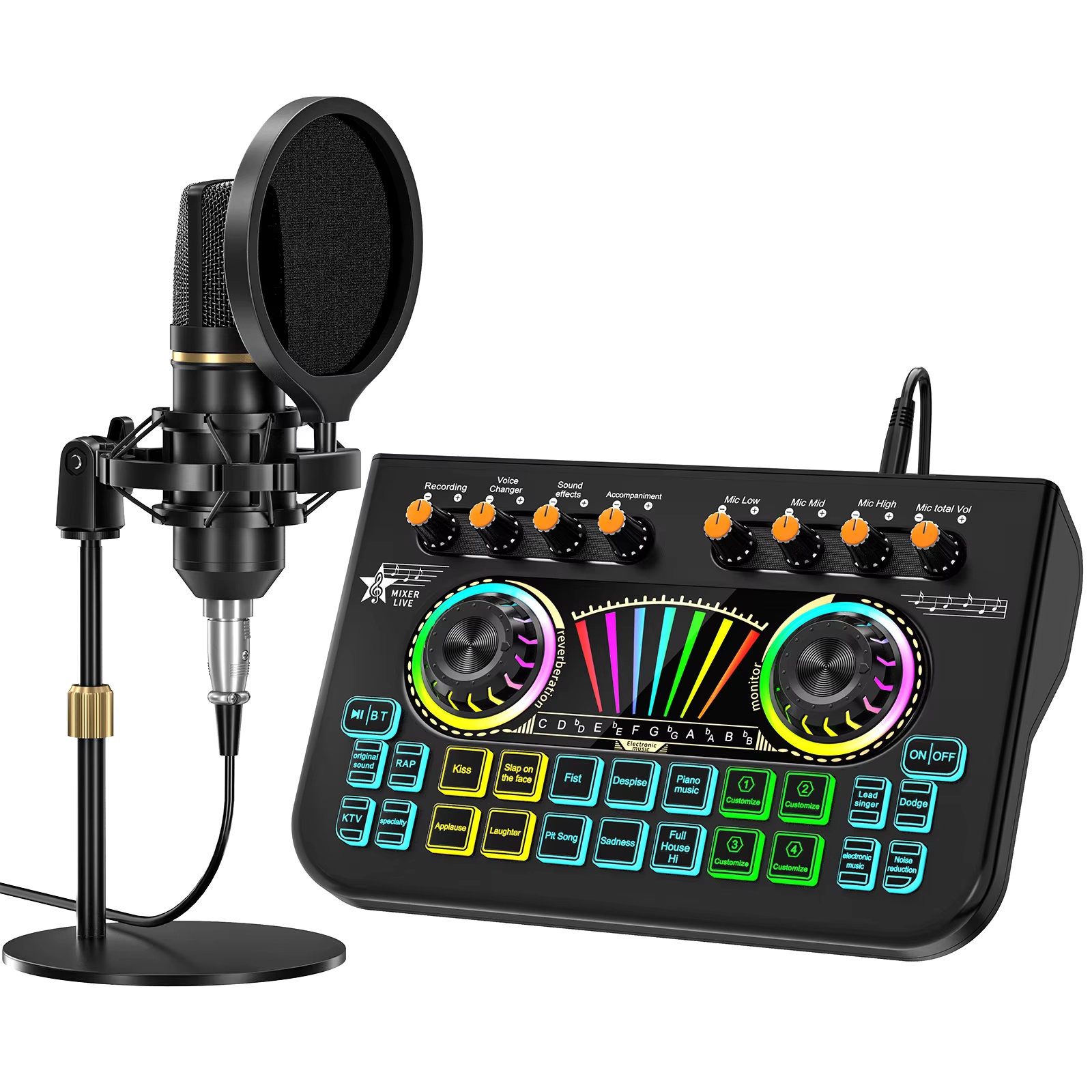 Shure Mic Sm58 - 텐램프 X3 BM800 팟캐스트 마이크 번들