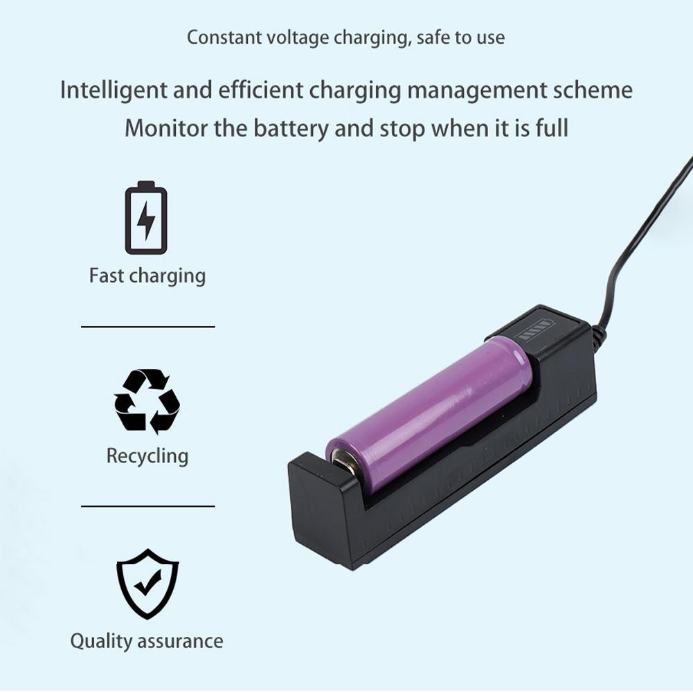 범용 18650 배터리 충전기 USB 스마트 싱글 슬롯 - Vape Accessory 리뷰 및 가격
