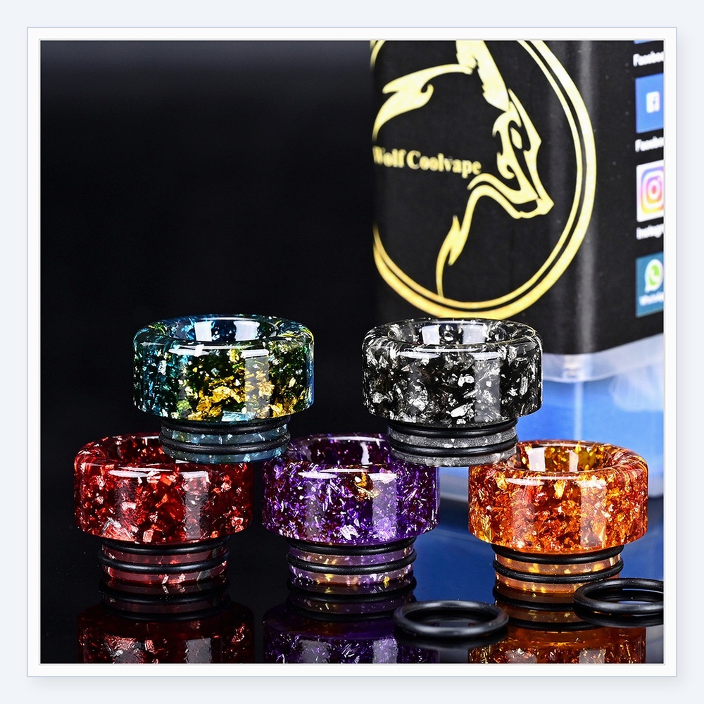 5개 Wolfcoolvape 810 드립 팁 마우스피스 - Drip Tip Resin 리뷰 및 가격