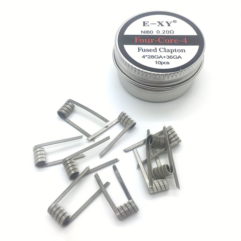 10개/박스, 니크롬 퓨즈드 클랩튼 코일 더블/트리플/ - Coil Building Kit 리뷰 및 가격