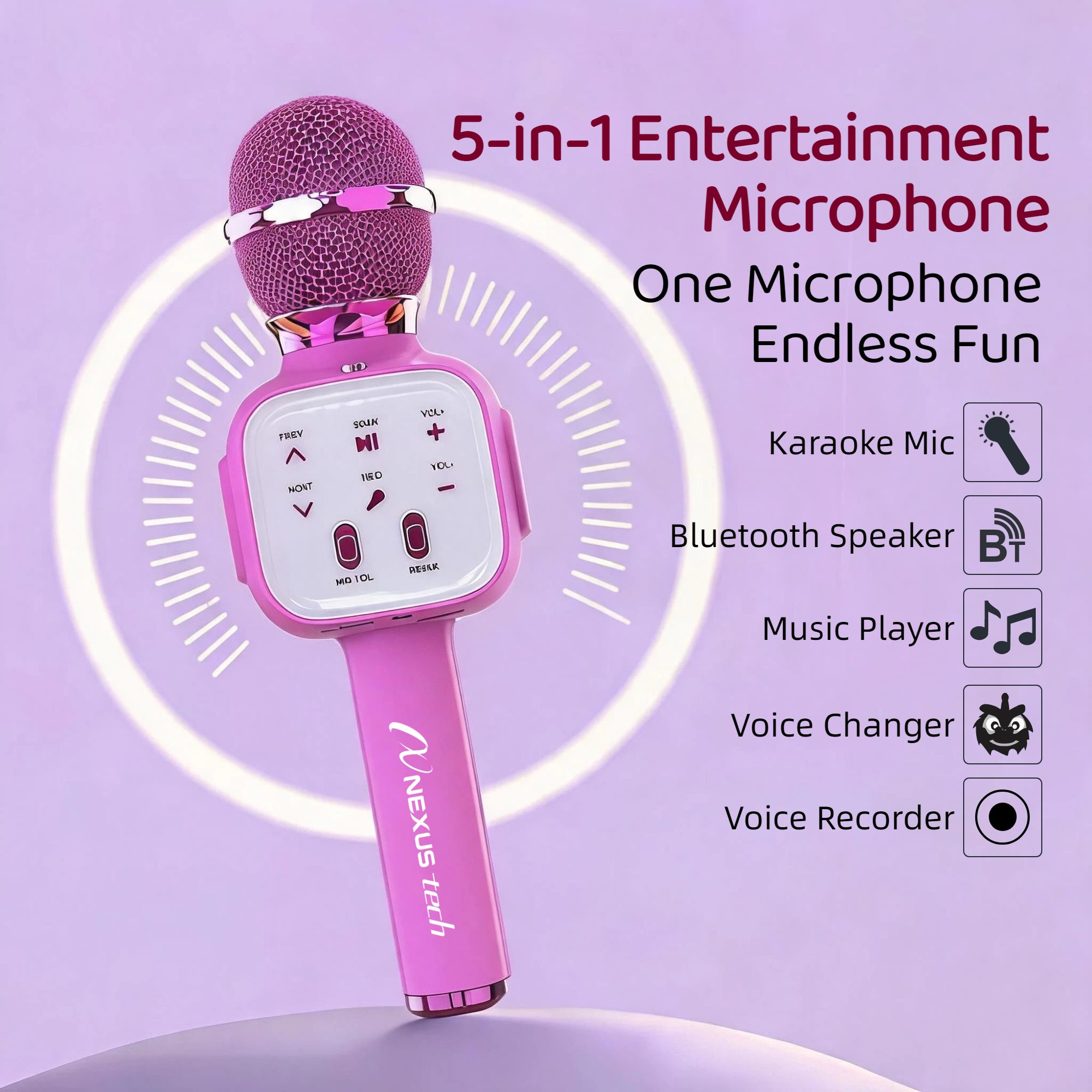 무선 블루투스 5.2 카라오케 마이크, 휴대용 스피커, - Shure Mic Sm58 리뷰 및 가격