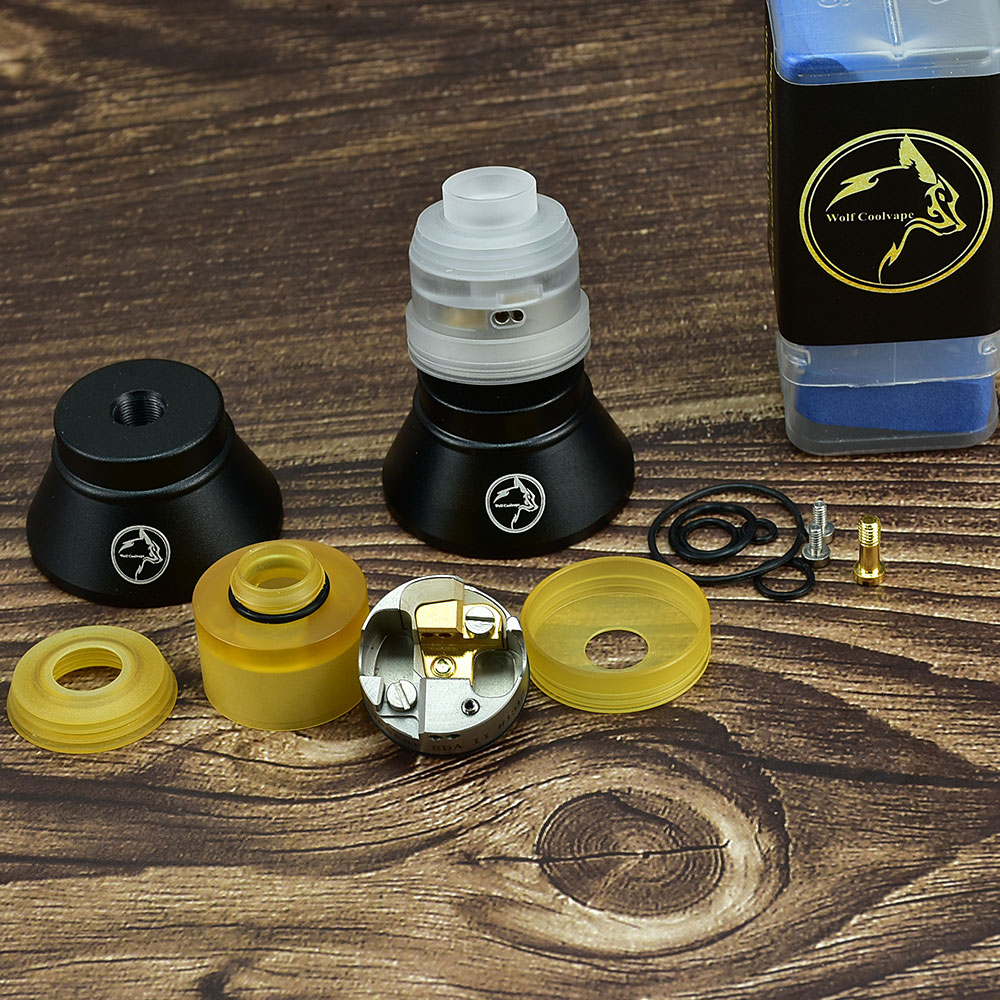울프쿨베이프 허사 V2 RDA 탱크 아토마이저 베이프  - Rda Atomizer Deck 리뷰 및 가격